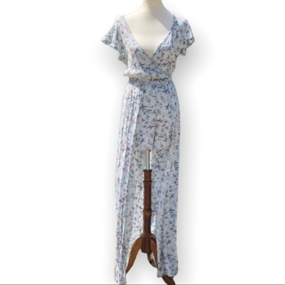 American Eagle floral maxi dress with shorts
